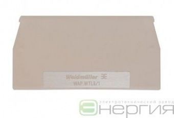WEIDMULLER Пластина концевая WAP WTL6/1 (арт. 1068300000) в Миассе фото